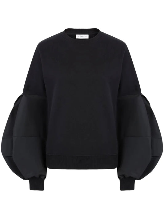 Puff-Sleeve Sweatshirt