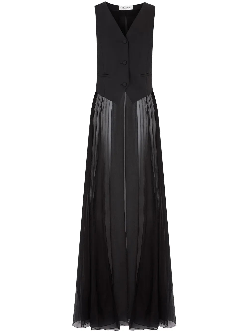 Long Fluid Tail Vest