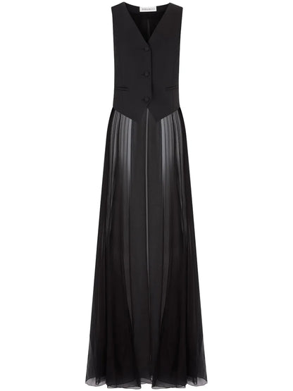 Long Fluid Tail Vest