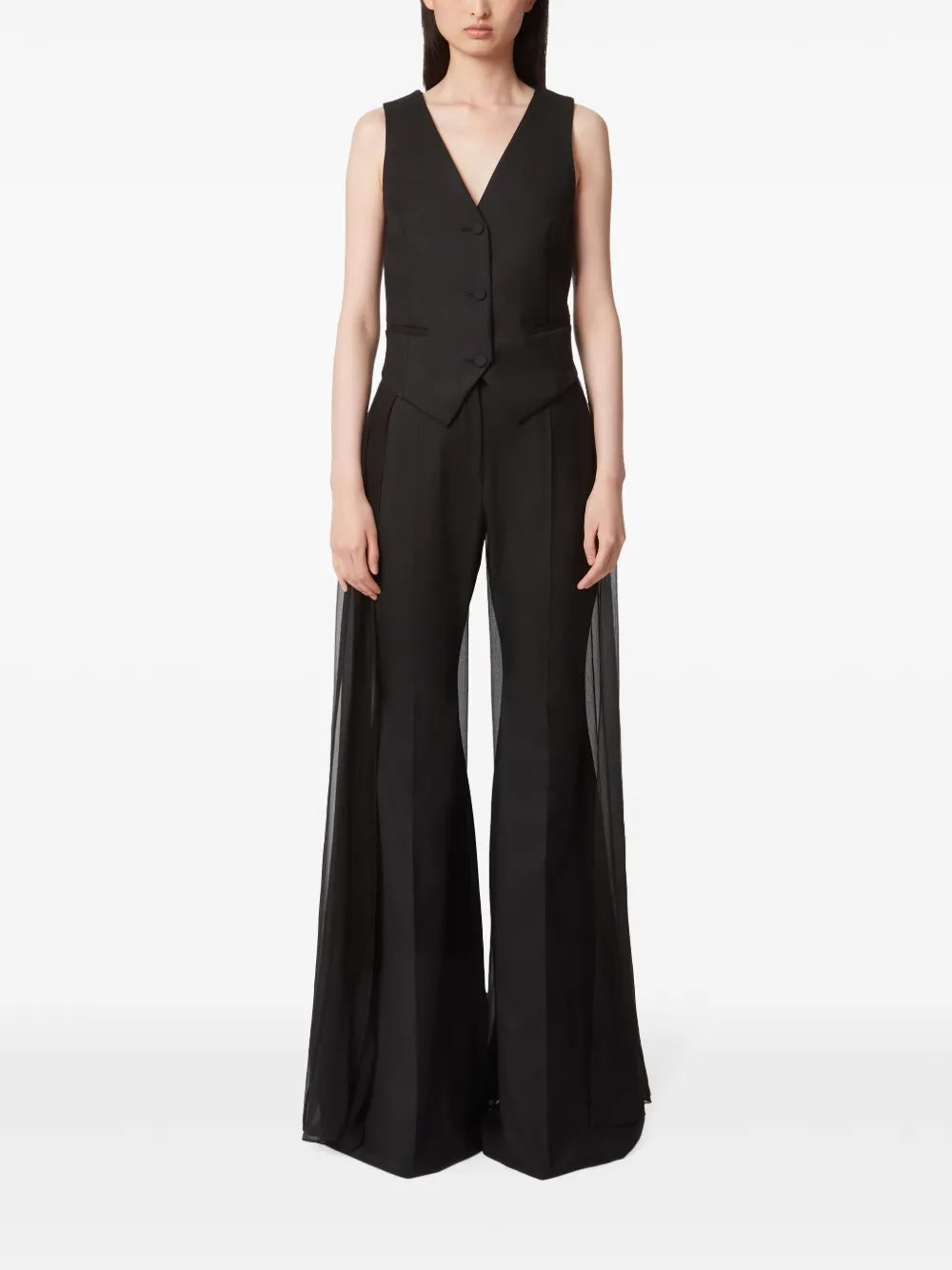 Long Fluid Tail Vest