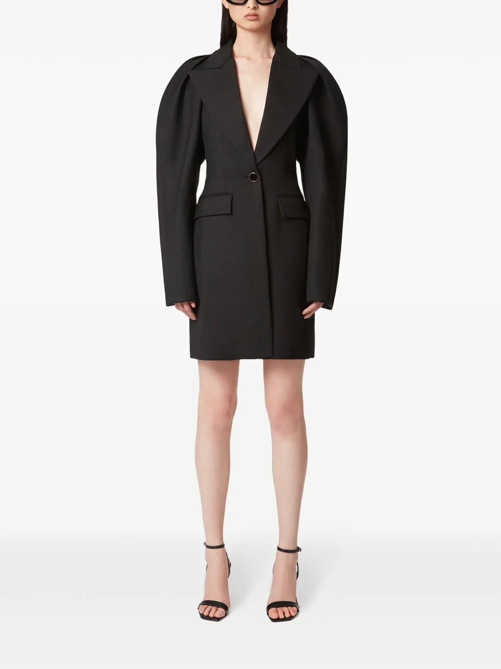 Halter Cocoon-Sleeve Coat