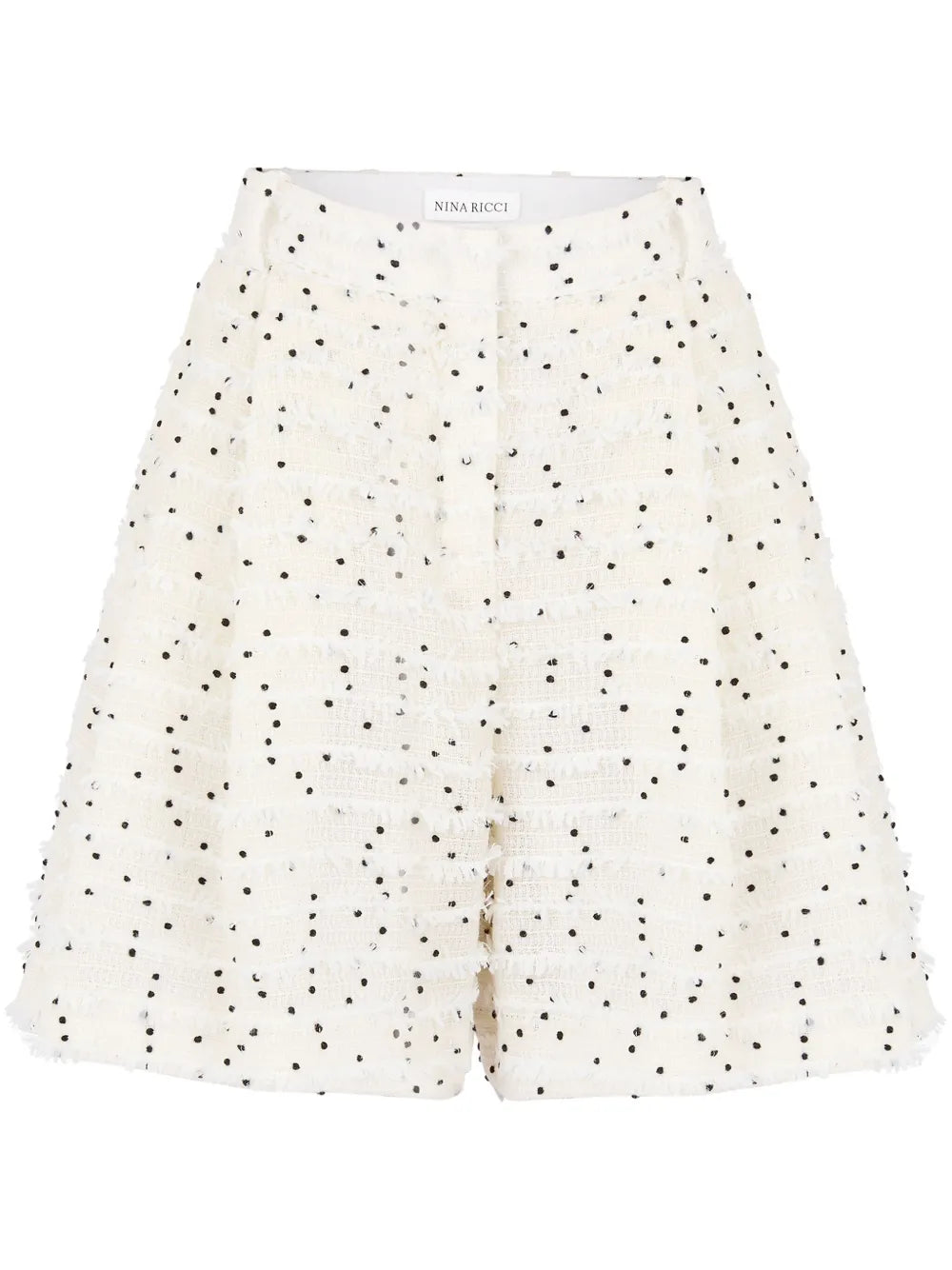 Pleated Tweed Shorts