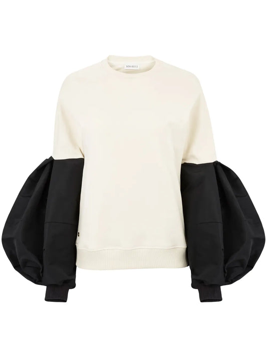 Puff-Sleeve Sweatshirt