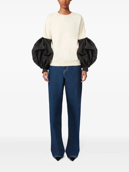 Puff-Sleeve Sweatshirt