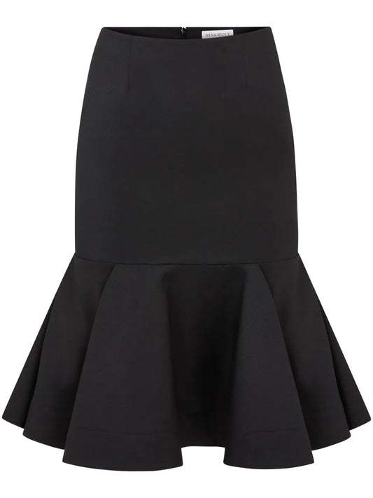 Peplum Midi Skirt