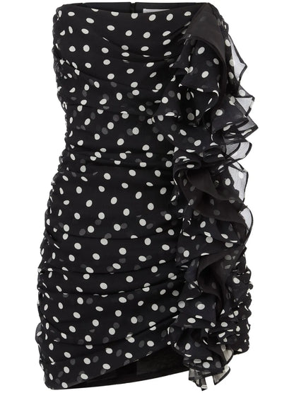 Polka-Dot Mini Dress