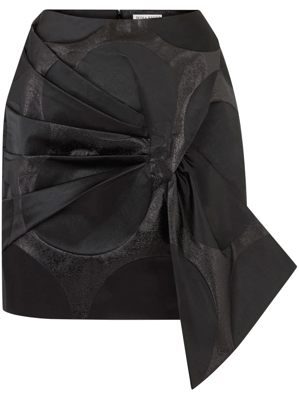 Oversize Bow-Detail Mini Skirt