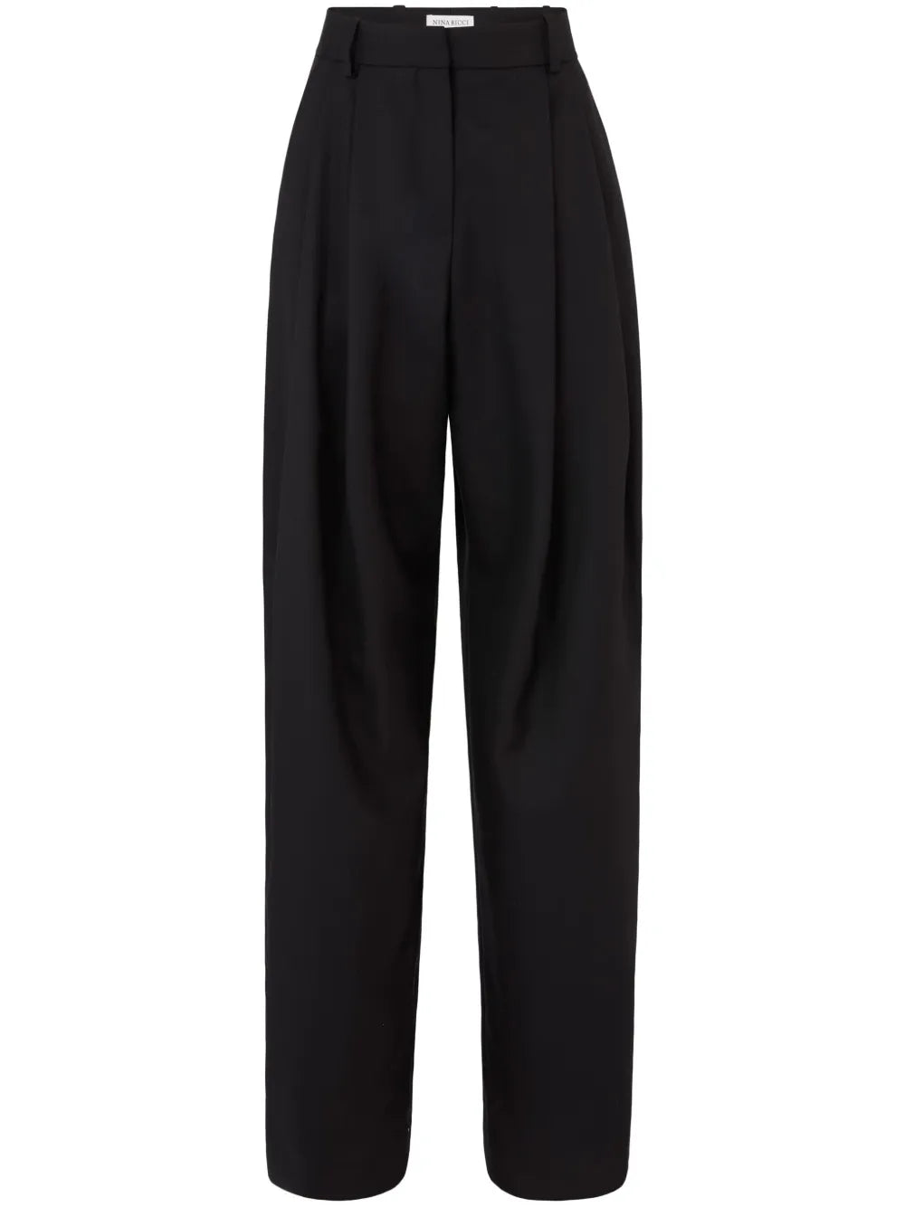 Pleated Wide-Leg Trousers