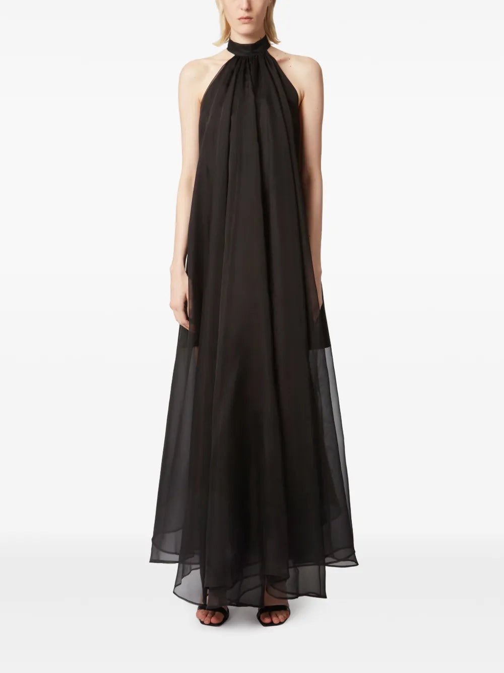 Halterneck Sheer Dress