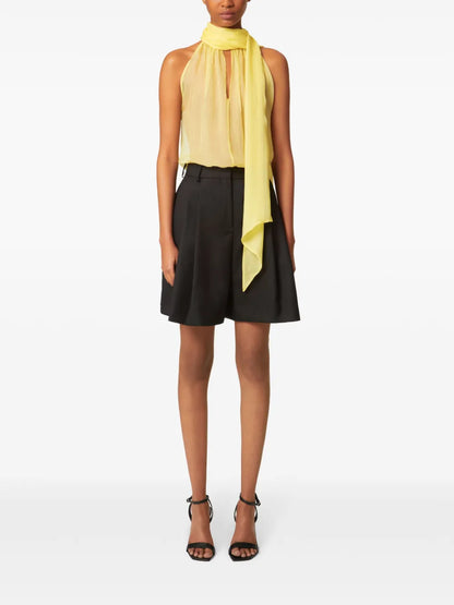 Halterneck Silk Blouse