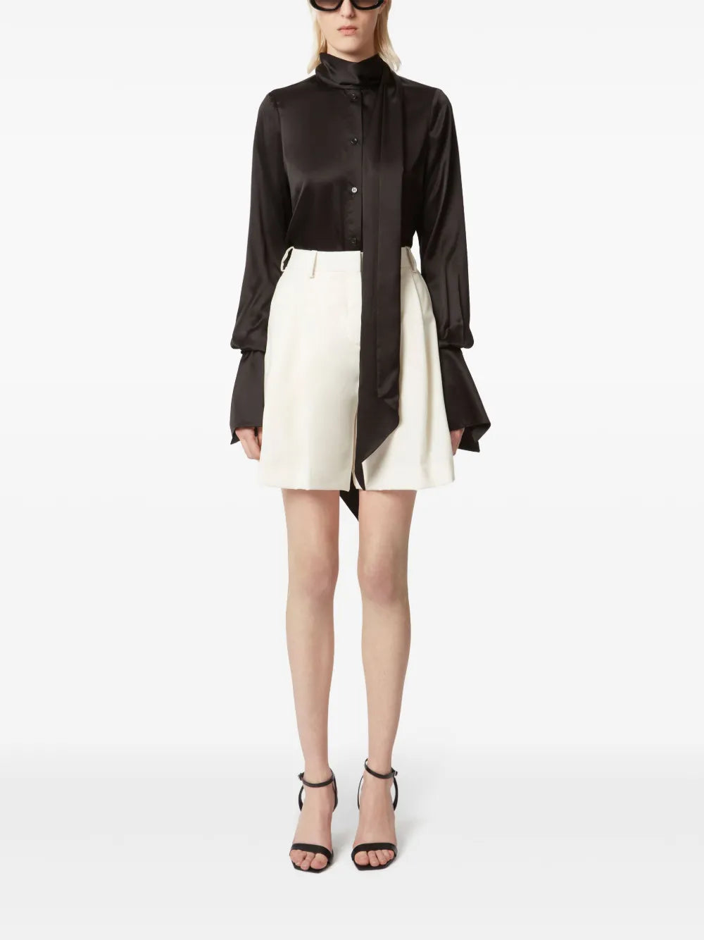 Satin Lavaliere Shirt