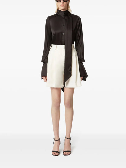 Satin Lavaliere Shirt