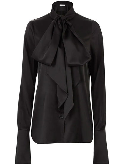 Satin Lavaliere Shirt