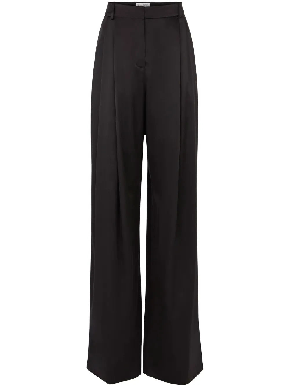 Pleated Wide-Leg Trousers