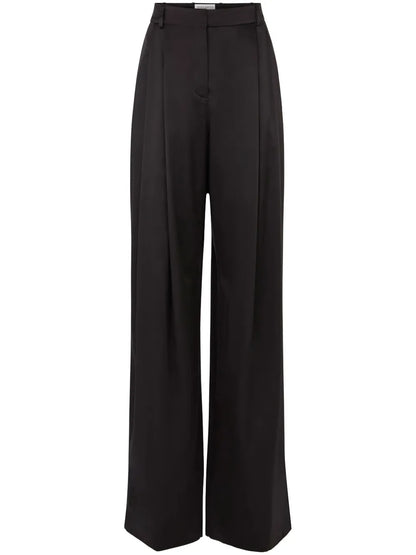 Pleated Wide-Leg Trousers
