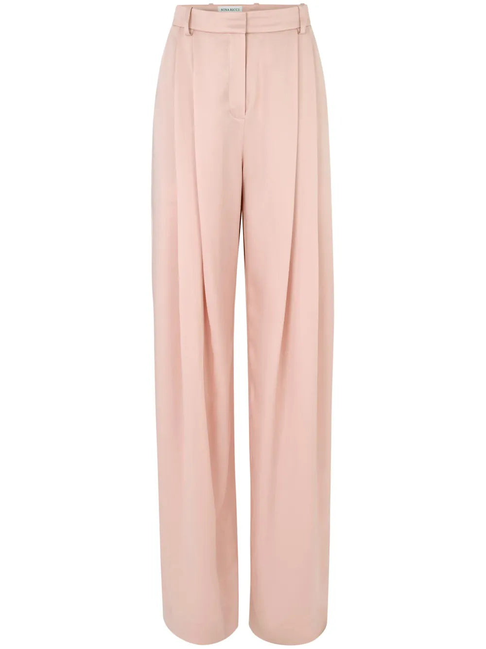 Pleated Wide-Leg Trousers