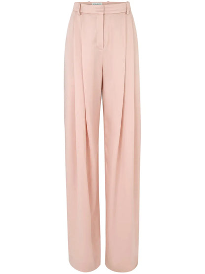 Pleated Wide-Leg Trousers