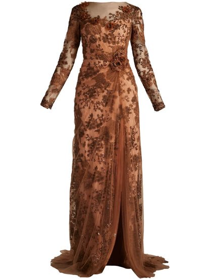 Floral-Lace Gown
