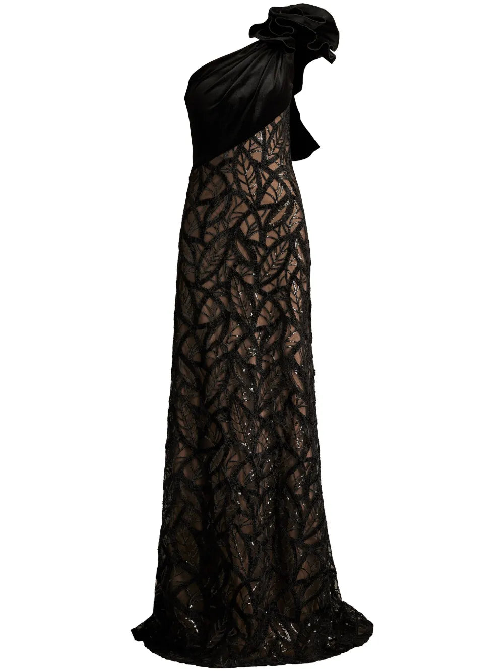 Caraway One-Shoulder Gown