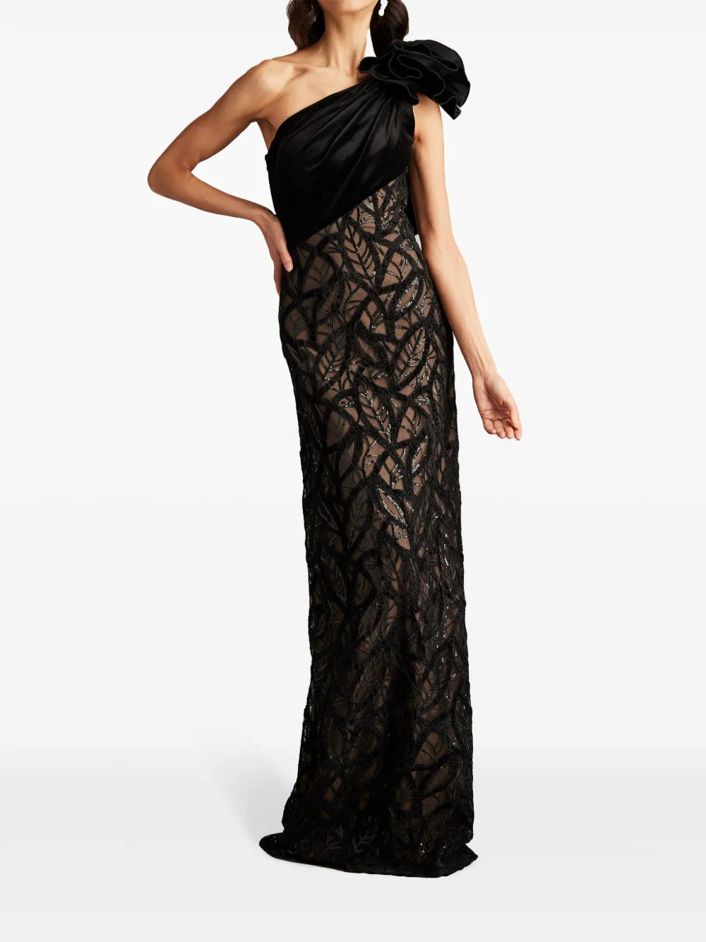 Caraway One-Shoulder Gown