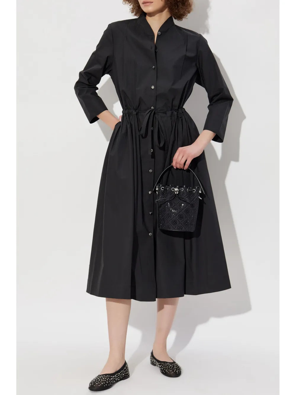 Belted Cotton Shirt Dress