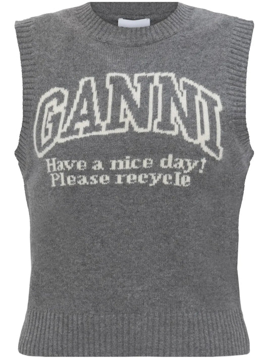 Logo Ribbed Vest