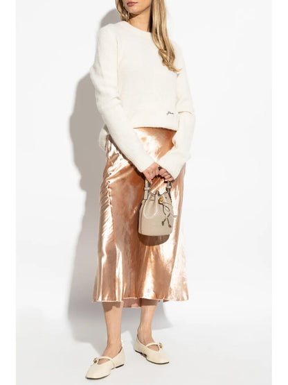 Velvet Midi Skirt