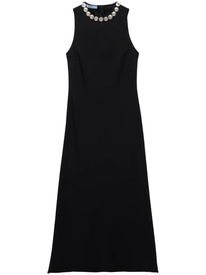 Embroidered Midi Dress