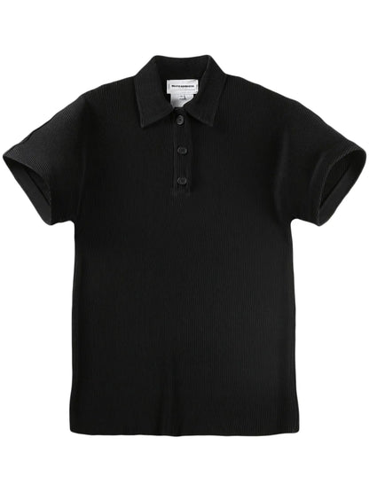 Ribbed Polo Top