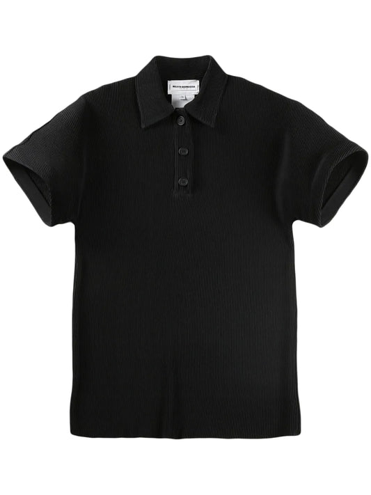 Ribbed Polo Top