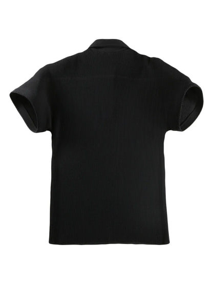 Ribbed Polo Top