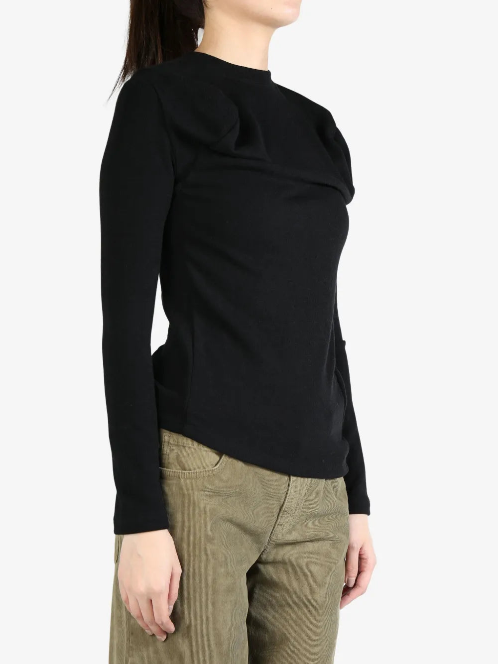 Long-Sleeve Wavy Top