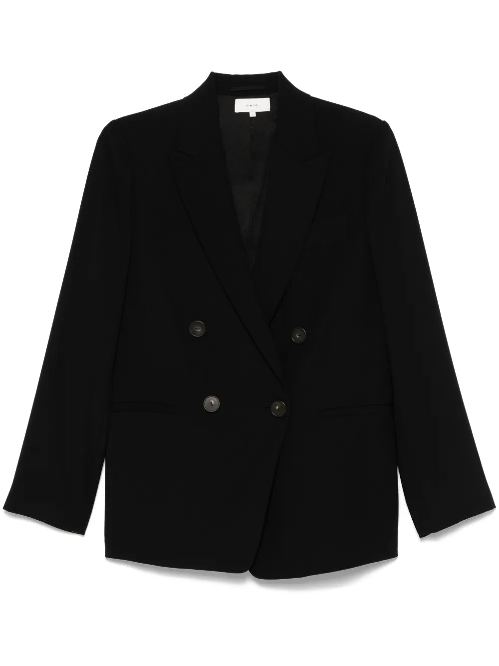 Crepe Double-Breasted Blazer
