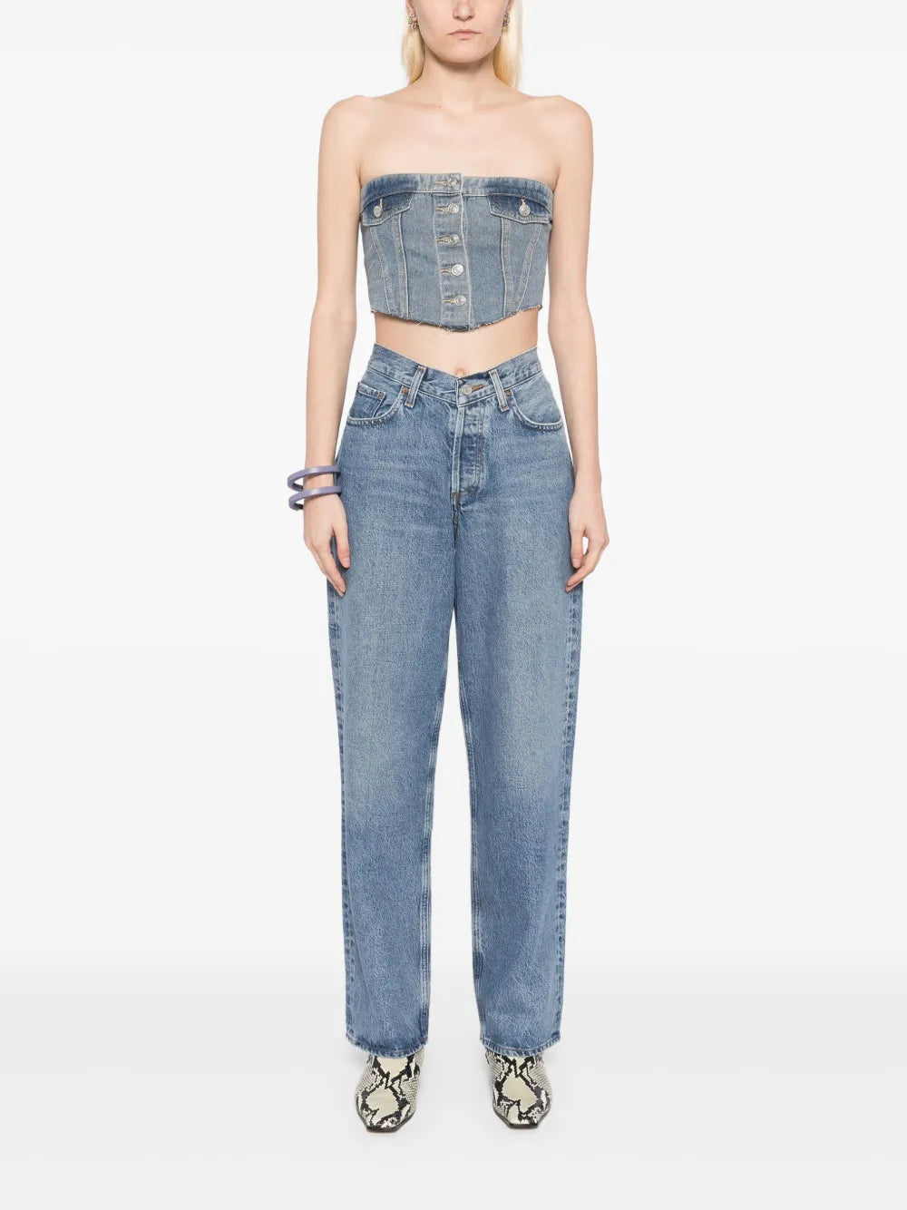 V Front Jeans