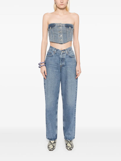 V Front Jeans