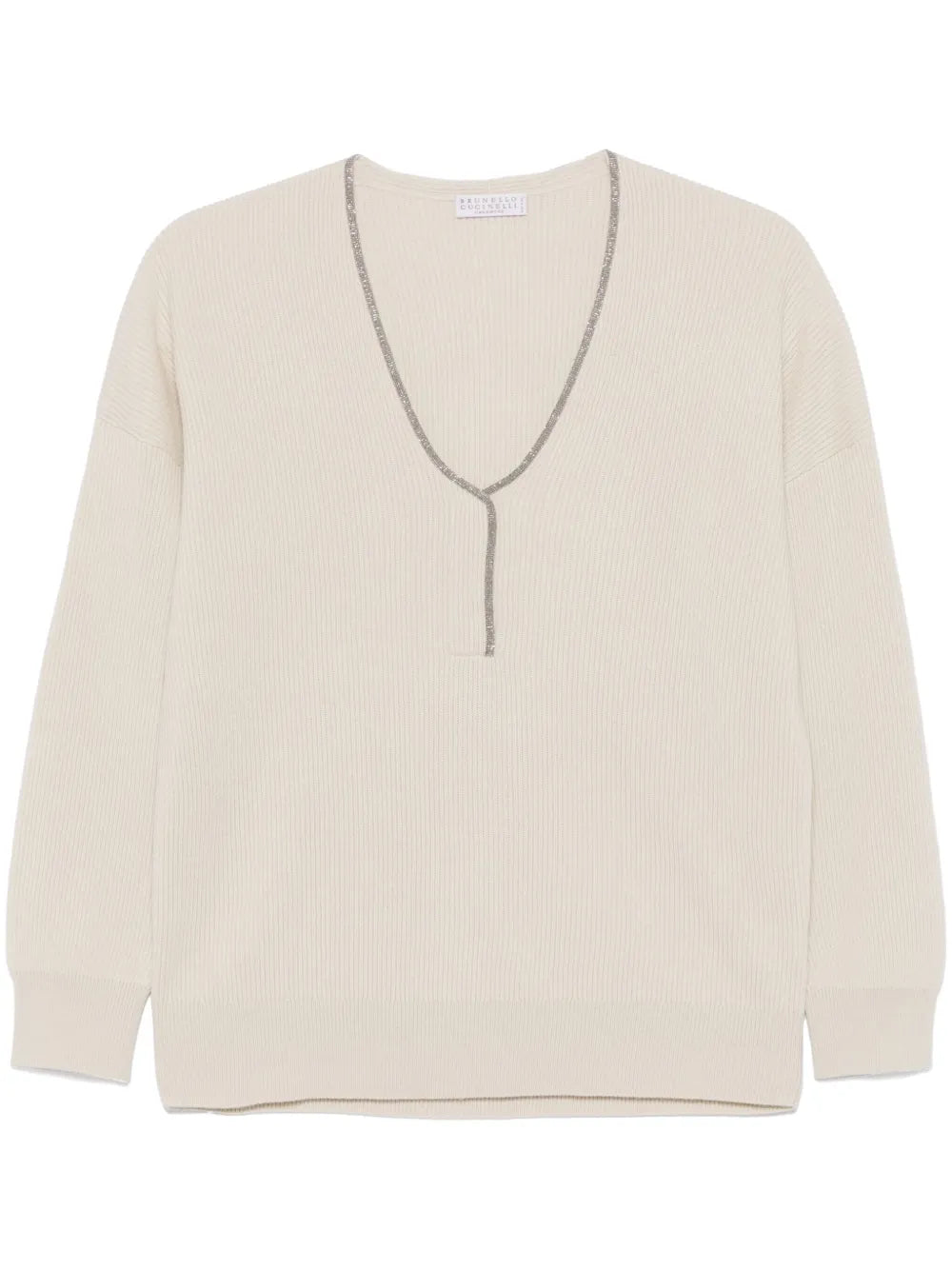 English-Rib Cashmere Sweater