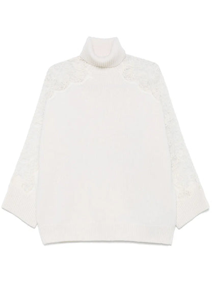 Lace-Detail Sweater