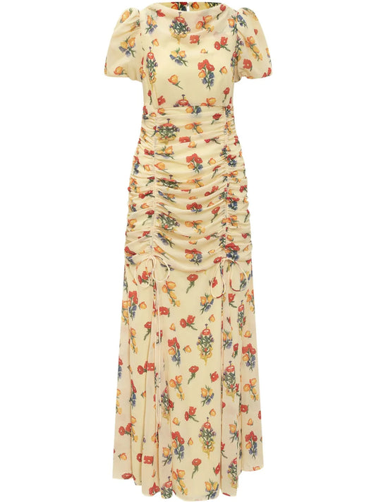 Floral-Print Maxi Dress