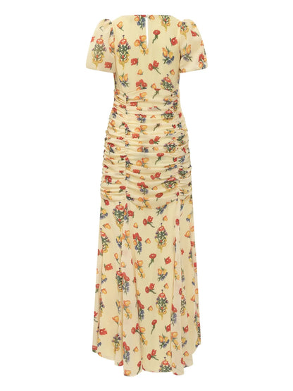 Floral-Print Maxi Dress