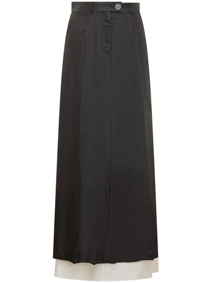 Double-Layered Maxi Skirt
