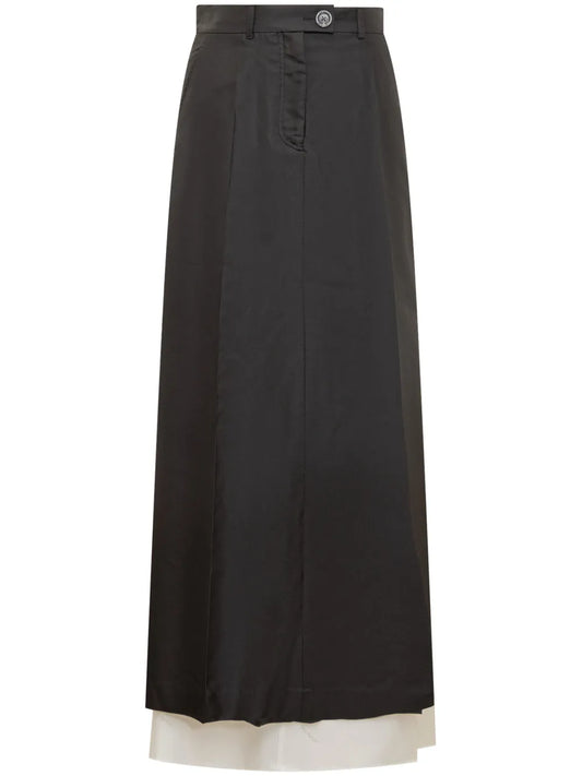 Double-Layered Maxi Skirt