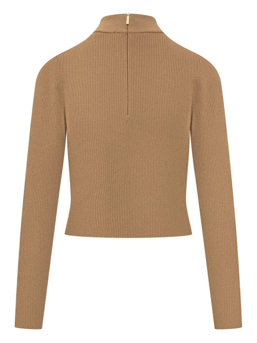 Mock-Neck Ribbed Jumper