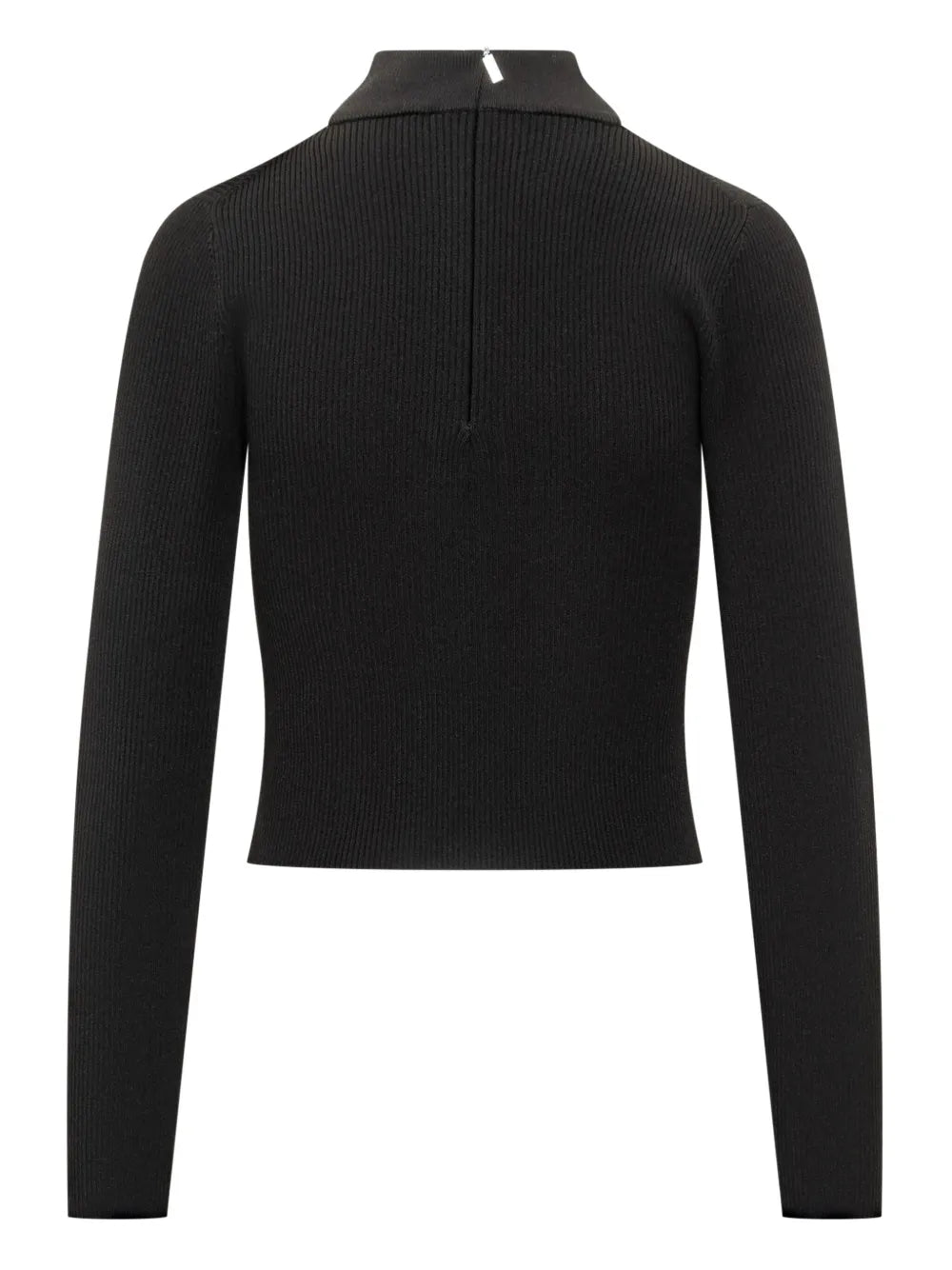 High-Neck Ribbed-Knit Jumper