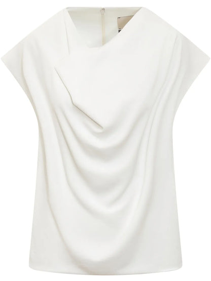 Draped-Detailed Blouse