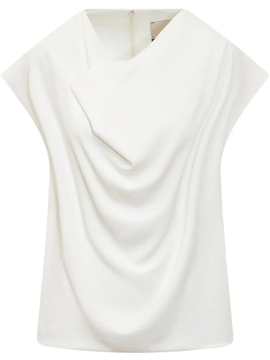Draped-Detailed Blouse