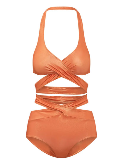 Strap-Fastening Bikini