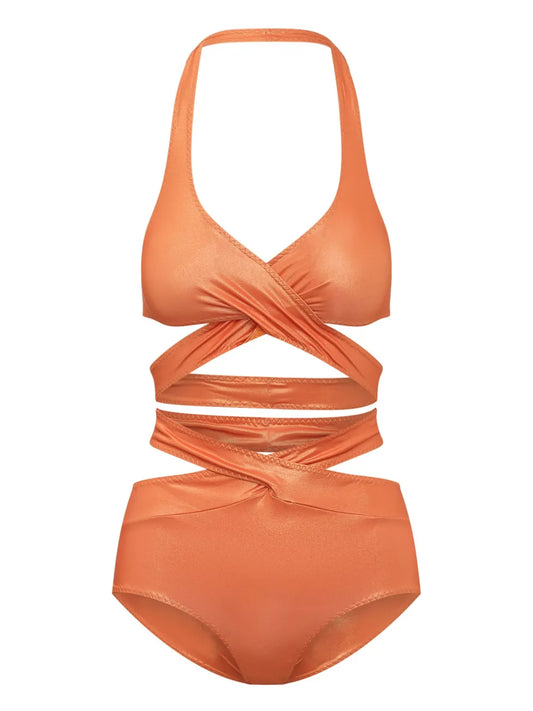 Strap-Fastening Bikini