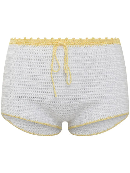 Crochet-Knit Shorts