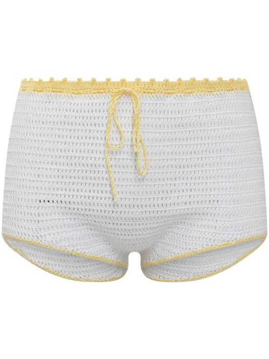 Crochet-Knit Shorts