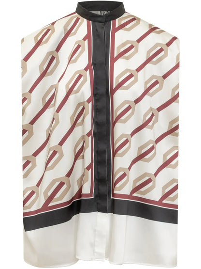 Vunica-Print Blouse